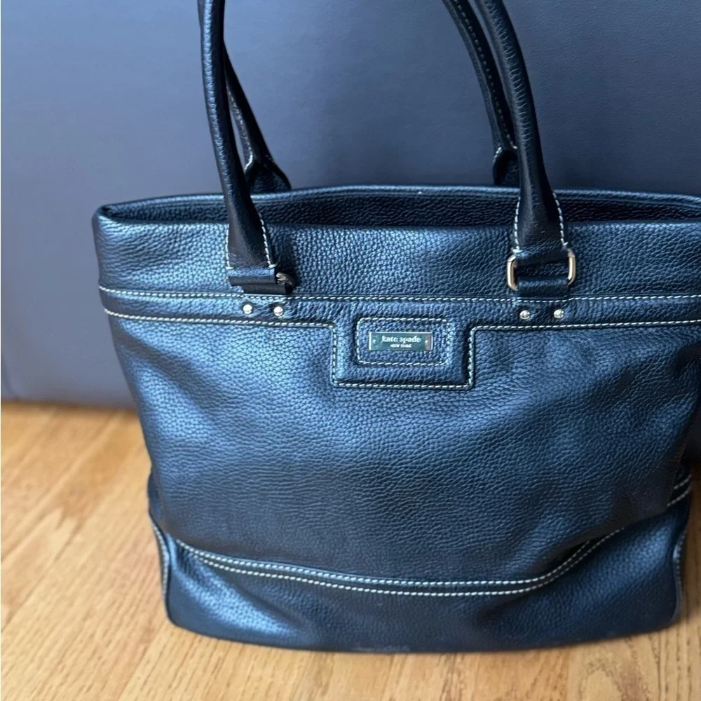 Kate Spade Black Leather Tote